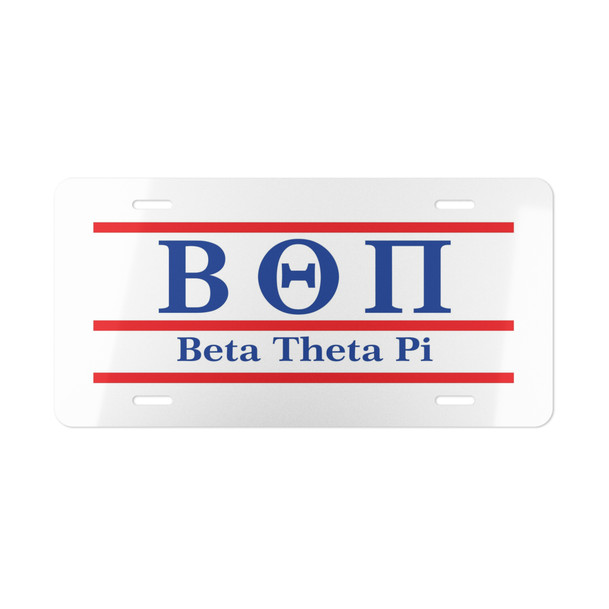 BETA THETA PI  LETTERED LINES LICENSE COVERS - Custom
