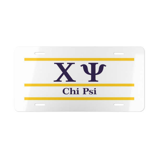 CHI PSI LETTERED LINES LICENSE COVERS - Custom
