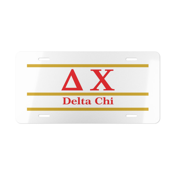 Delta Chi Lettered Lines License Covers - Custom