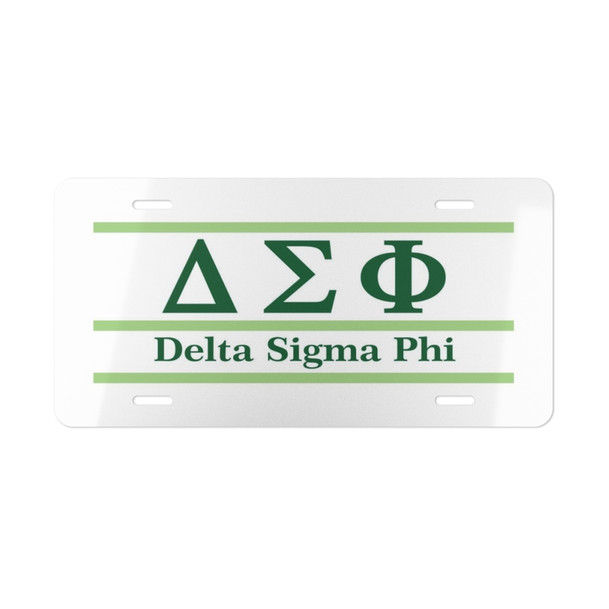 DELTA SIGMA PHI LETTERED LINES LICENSE COVERS - Custom