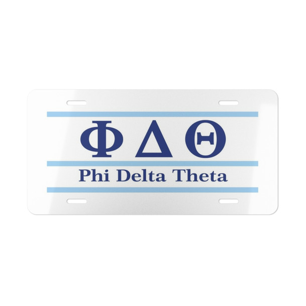 PHI DELTA THETA LETTERED LINES LICENSE COVERS