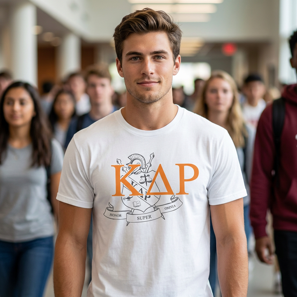 Kappa Delta Rho Greek Crest Cotton Tee