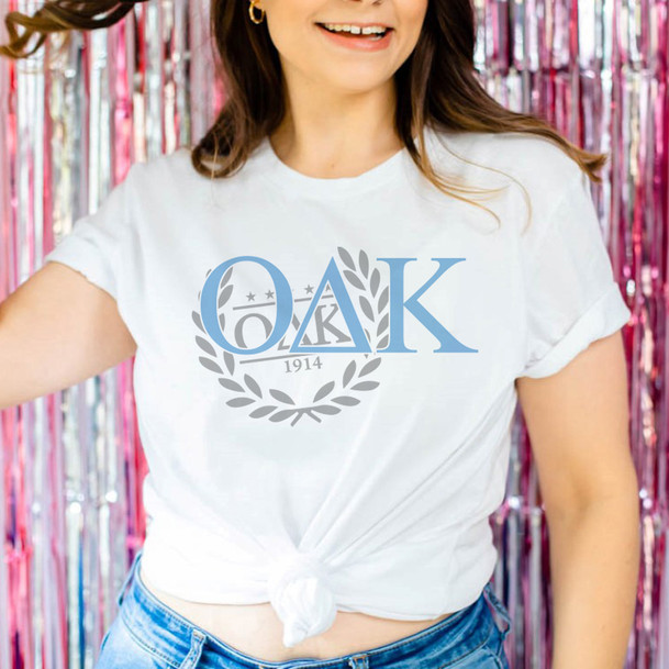 Omicron Delta Kappa Greek Crest Cotton Tee