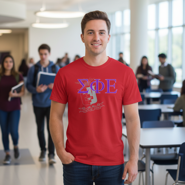 Sigma Phi Epsilon Greek Crest Cotton Tee