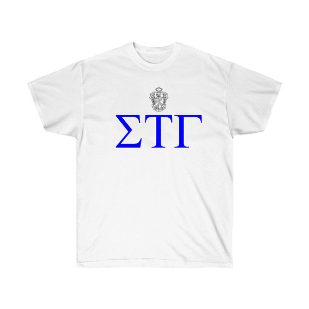Printify Sigma Tau Gamma Greek Crest Cotton Tee 