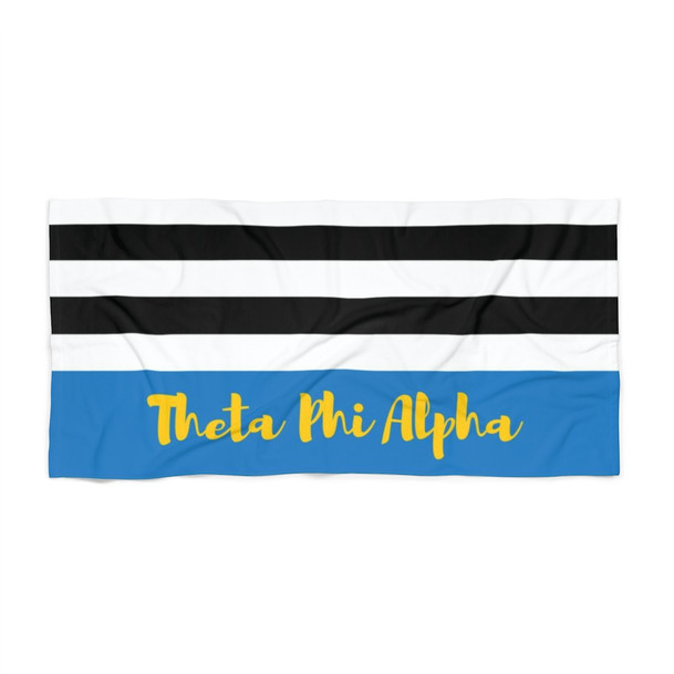 Theta Phi Alpha Stripes Beach Towel