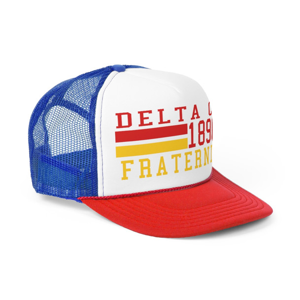 Delta Chi Lines Trucker Caps