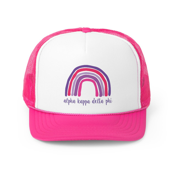 Alpha Kappa Delta Phi Rainbow Trucker Caps