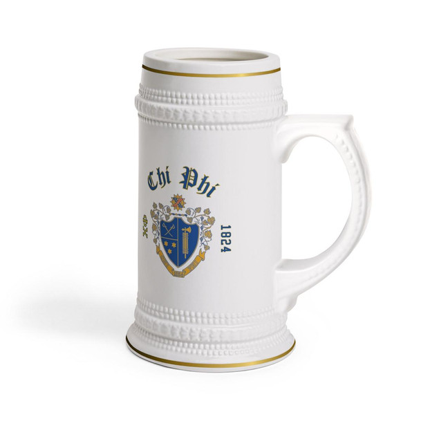 Printify Chi Phi Collectors Crest & Year Ceramic Stein Tankard 
