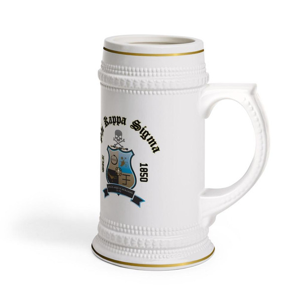 Printify Phi Kappa Sigma Collectors Crest & Year Ceramic Stein Tankard