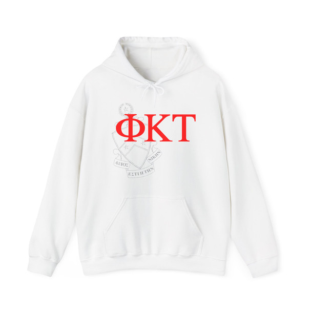 Phi Kappa Tau Crest World Famous Hooded Sweatshirt