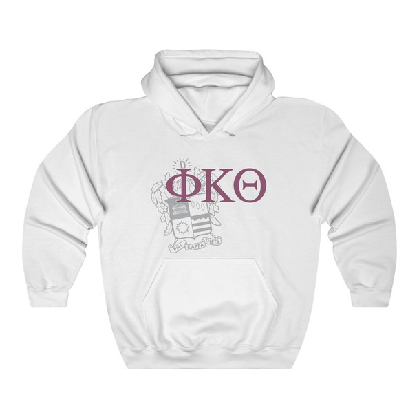 Phi Kappa Theta Crest World Famous Hooded Sweatshirt