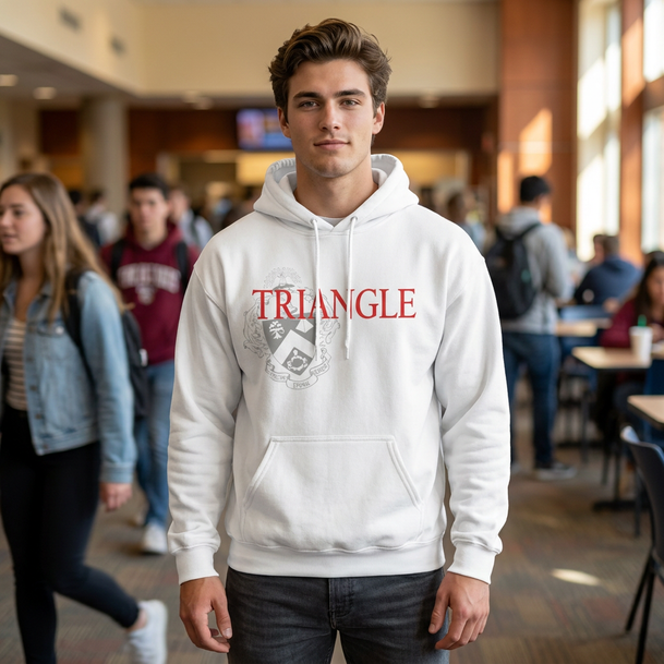 Triangle Crest World Famous Hooded Sweatshirt