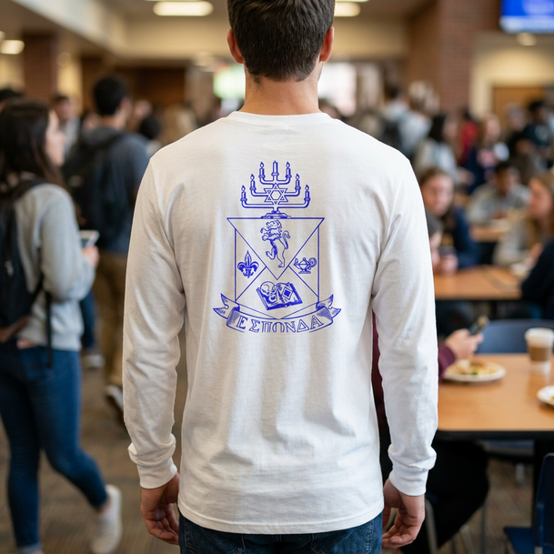Alpha Epsilon Pi World Famous Crest Long Sleeve T-Shirt