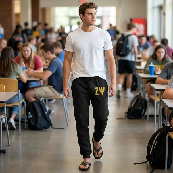 Zeta Psi Big Letter Sweatpants