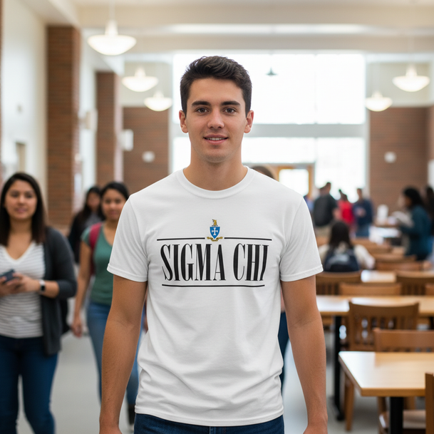 Sigma Chi Line Crest T-shirt