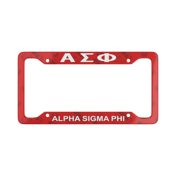 Alpha Sigma Phi License Plate Frame - New