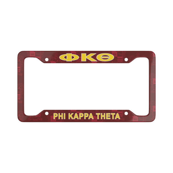 Phi Kappa Theta License Plate Frame - New