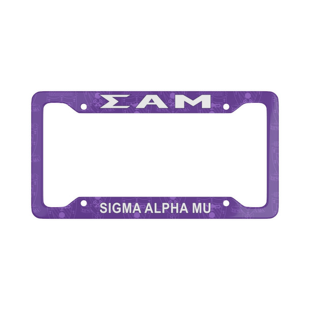 Sigma Alpha Mu License Plate Frame - New