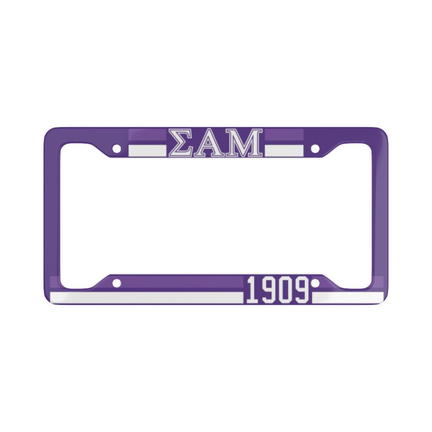 Sigma Alpha Mu Year License Plate Frames