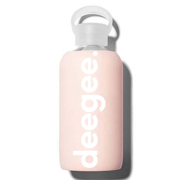 Delta Gamma Glass Silicone Sleeve Water Bottles