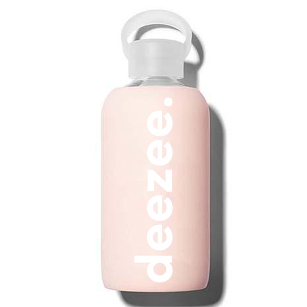 Delta Zeta Glass Silicone Sleeve Water Bottles