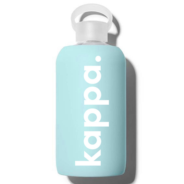 Kappa Kappa Gamma Glass Silicone Sleeve Water Bottles