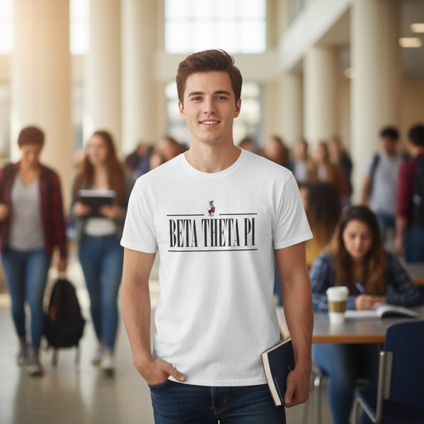 Beta Theta Pi Line Crest T-shirt