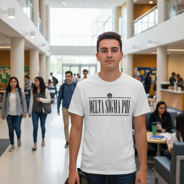 Delta Sigma Phi Line Crest T-shirt