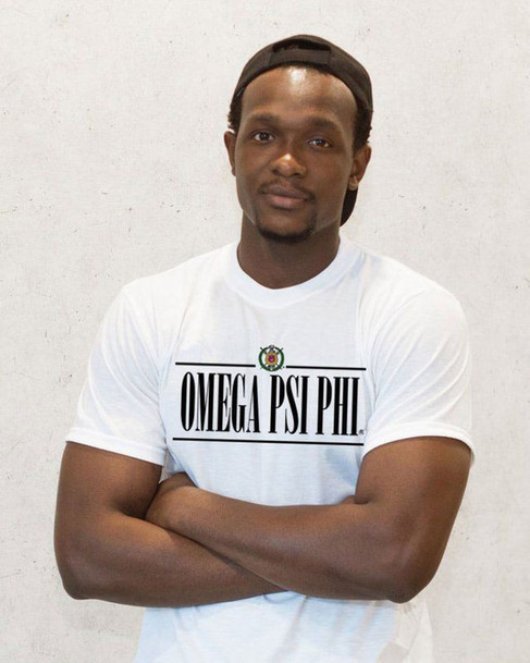 Omega Psi Phi Line Crest T-shirt