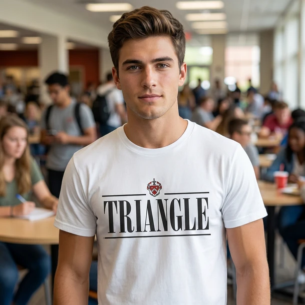 Triangle Line Crest T-shirt