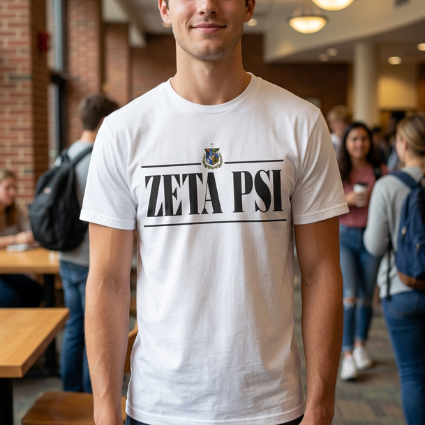 Zeta Psi Line Crest T-shirt