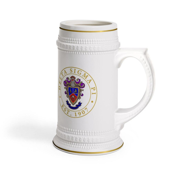 Printify Delta Sigma Pi Ceramic Collectors Stein Tankard 