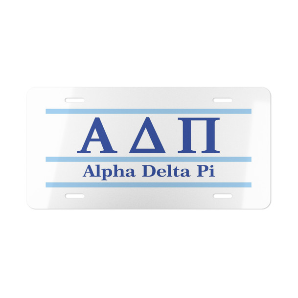 ALPHA DELTA PI LETTERED LINES LICENSE COVERS - Custom