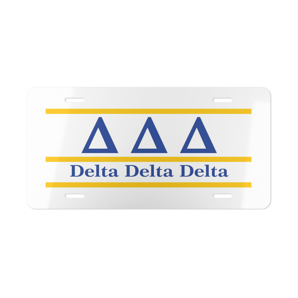 DELTA DELTA DELTA LETTERED LINES LICENSE COVERS - Custom