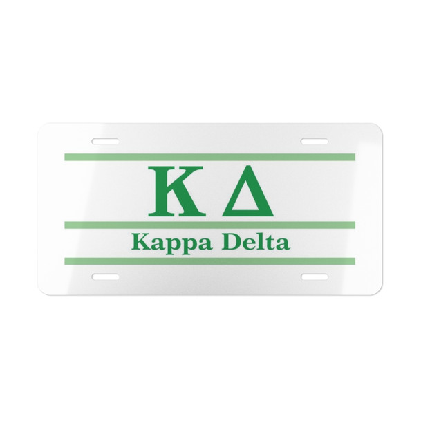 KAPPA DELTA LETTERED LINES LICENSE COVERS