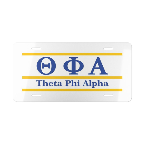 THETA PHI ALPHA LETTERED LINES LICENSE COVERS - Custom