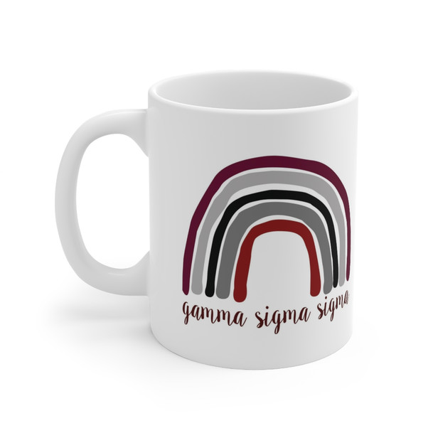 Gamma Sigma Sigma Rainbow Coffee Mugs