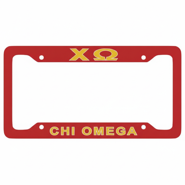 Chi Omega New License Plate Frames