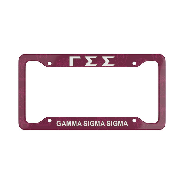 Gamma Sigma Sigma New License Plate Frames