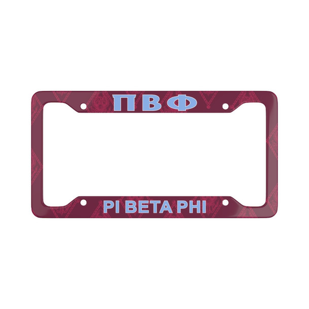 Pi Beta Phi New License Plate Frames