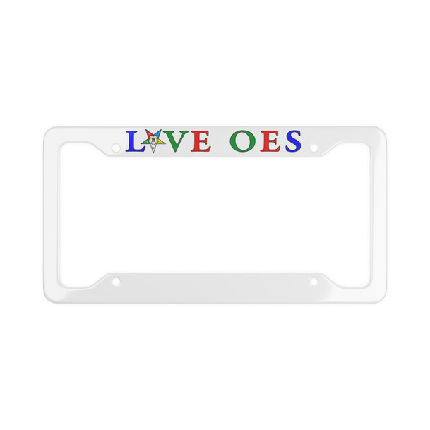 Love Order Of The Eastern Star License Plate Frames