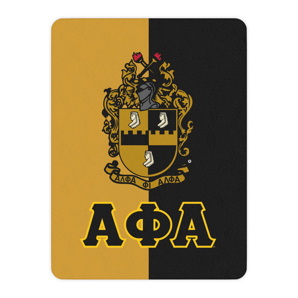 Alpha Phi Alpha Two Tone Sherpa Blanket