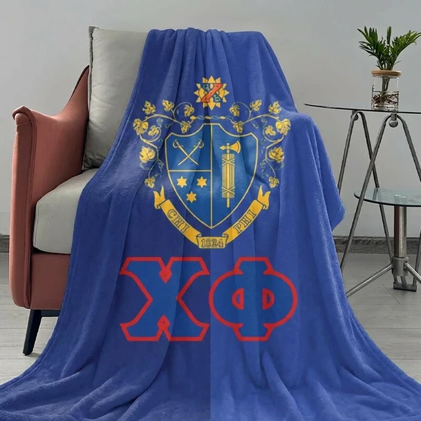 Chi Phi Two Tone Sherpa Blanket