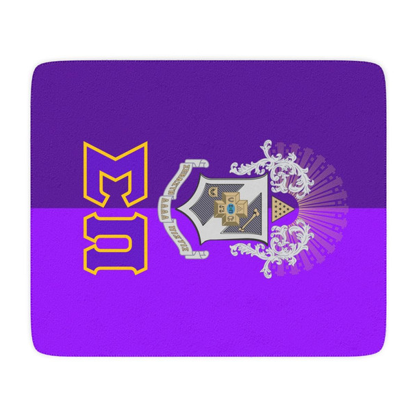 Printify Sigma Pi Two Tone Sherpa Blanket 