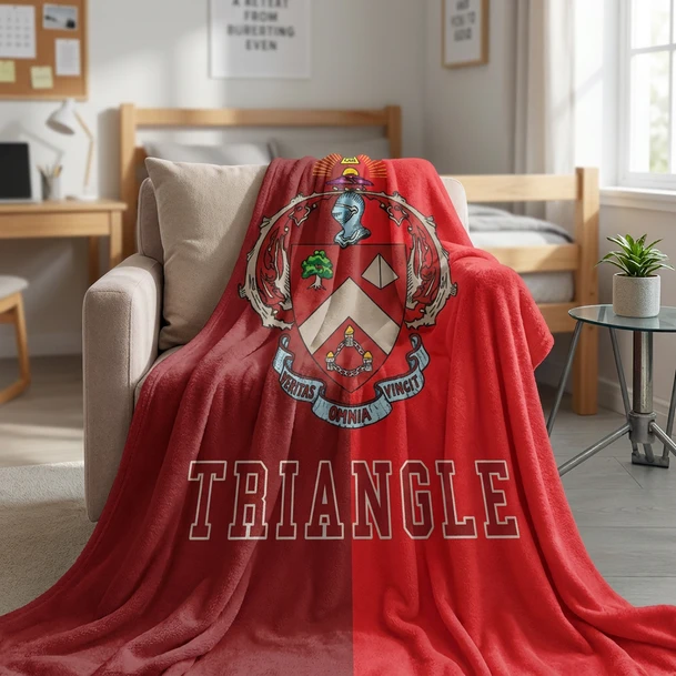 Triangle Two Tone Sherpa Blanket