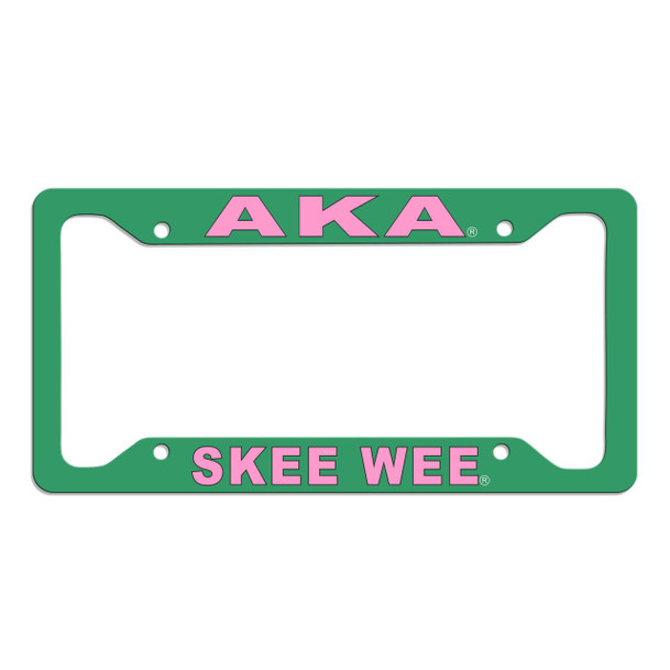 Printify Alpha Kappa Alpha Skee Wee License Plate Frames