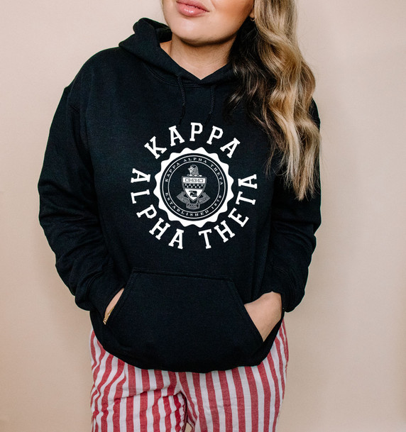 Kappa Alpha Theta Unisex College Seal Hoodie