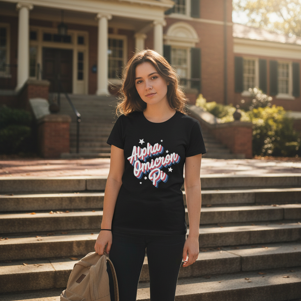 Alpha Omicron Pi Flashback Tees