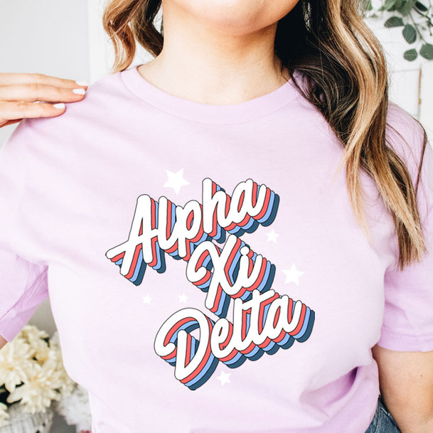 Alpha Xi Delta Flashback Tees